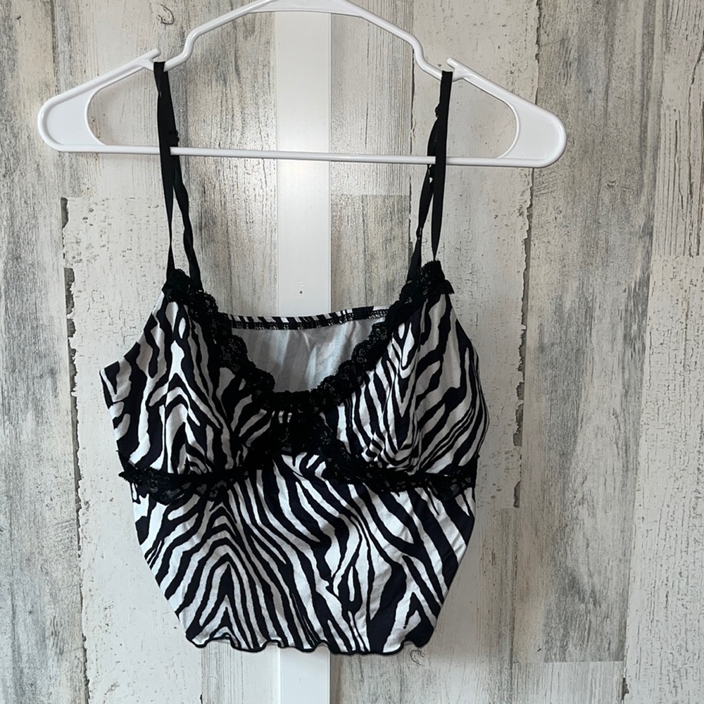 Zebra Print Tank Top
